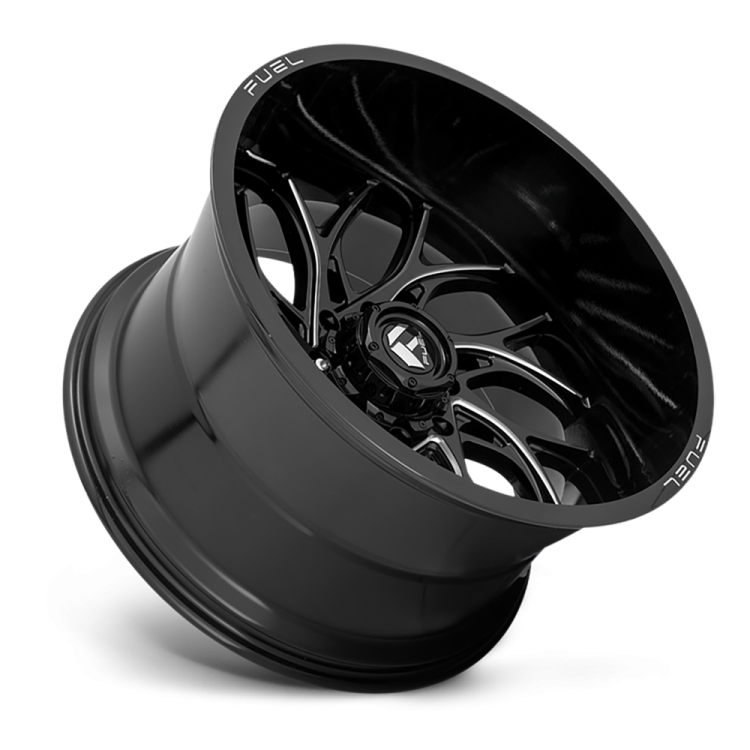 Kola z lehké slitiny D741 Runner Gloss Black Milled Fuel